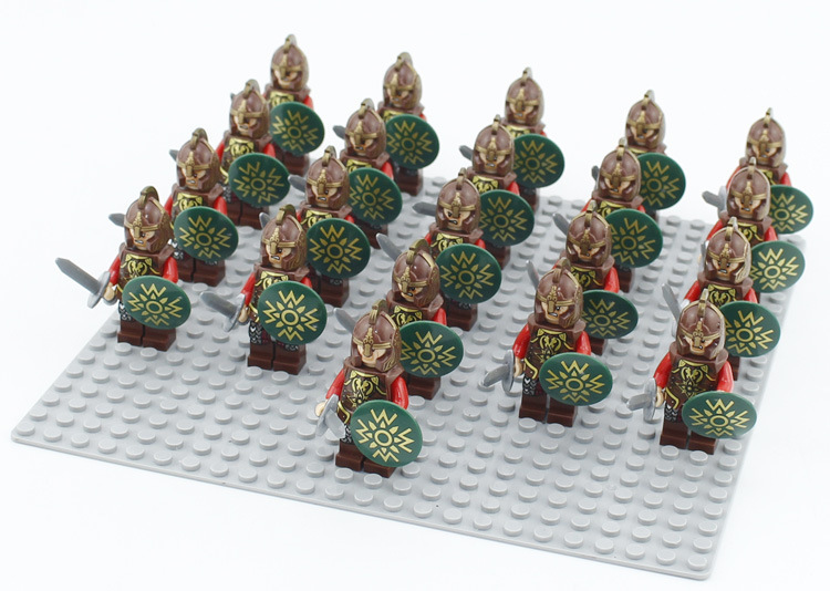 ☆国内発送☆ レゴ　互換　ミニフィグ　大量２１体　ローハンの兵士　騎士　戦士　人形　LEGO風　ロードオブザリング　ホビット