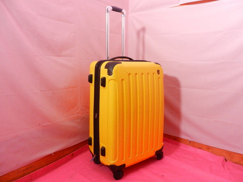 mn231004-008J GRIFFIN LAND スーツケース 黄 イエロー 中古 旅行 キャリーケース キャリーバッグ トランク
