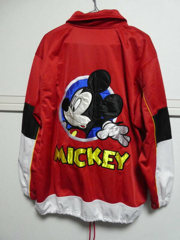 90s　ミッキーマウス　MICKEYMOUSE　Disney　トラックジャケット　ジャージ　M　ディズニー　90年代