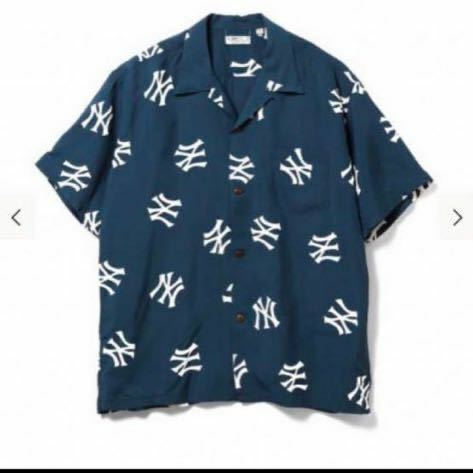 BEAMS SUN SURF × BEAMS 別注 MLB ロゴ アロハ シャツ