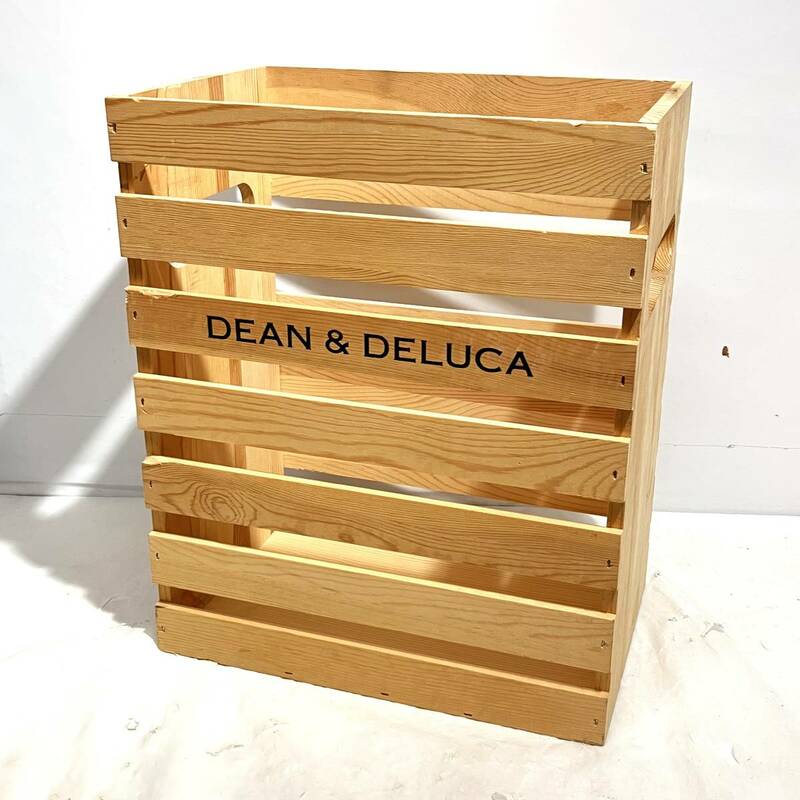 ②(志木)DEAN＆DELUCA/ディーン＆デルーカ ワインウッドクレートボックス 木製BOX 木製クレート 縦型 ウッドボックス