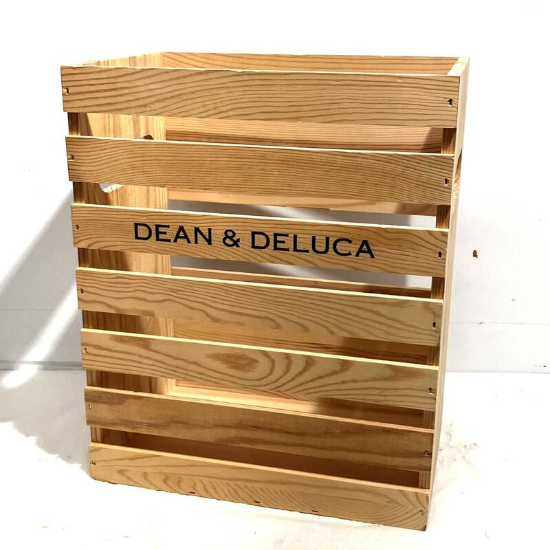 ①(志木)DEAN＆DELUCA/ディーン＆デルーカ ワインウッドクレートボックス 木製BOX 木製クレート 縦型 ウッドボックス