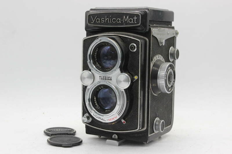 【返品保証】 ヤシカ Yashica-Mat Lumaxar 80mm F3.5 二眼カメラ s1047