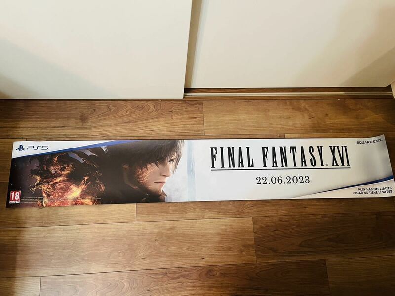 激レア　PS5 FINAL FANTASY XVI 非売品 スペインゲームショップの販促用品 マグネット　シート　