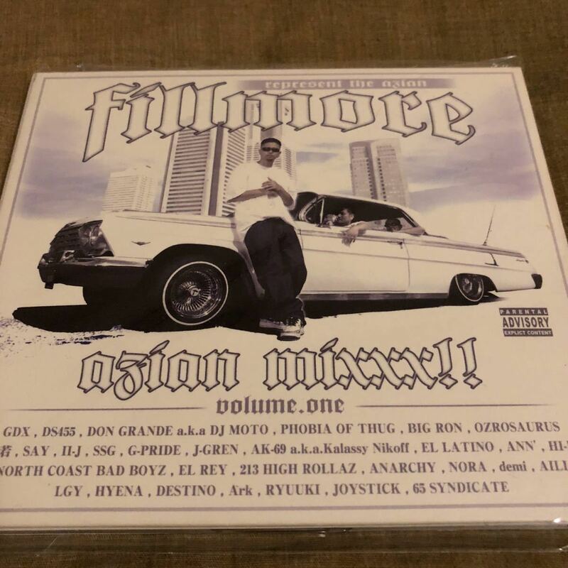 廃盤！DJ FILLMOREのCD!AK-69.GDX.phobia of thug.TWO-J.GIPPER.S.S.G.Mr.oz.ANARCHY.HYENA.DS455.NORA.LGY.BIG RON.OZROSAURUSウェッサイ