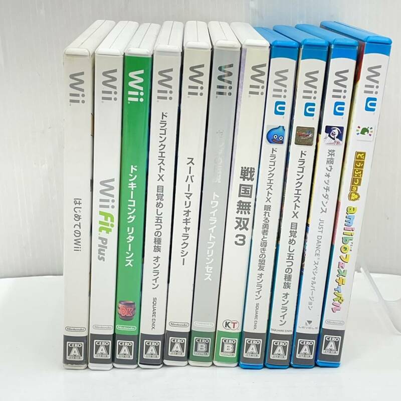 送料無料h52621 Wii WiiU ゲームソフト まとめ ドラクエ どうぶつの森 ゼルダの伝説 戦国無双 11点セット