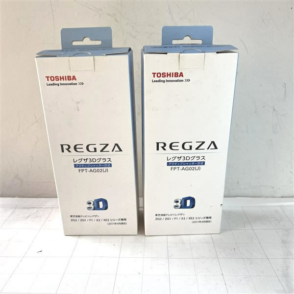 東芝TOSHIBA レグザ3Dグラス FPT-AG02 ２個　ジャンク