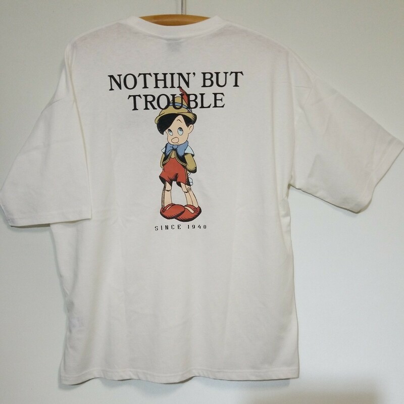 ディズニー　ピノキオ　バックプリント　BIG　Tシャツ