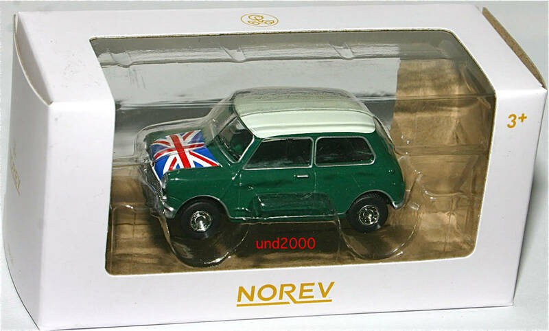 ノレブ 3インチ 1964 ミニ クーパー Mini Cooper S Norev グリーン ユニオンジャック 1/64 トミカ サイズ モーリス Morris