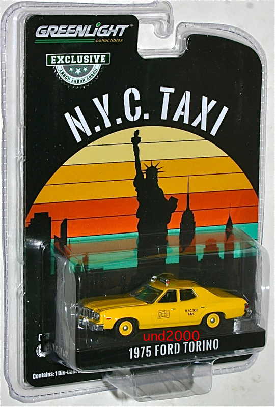Greenlight 1/64 1975 Ford Torino New York Taxi フォード トリノ NYC ニューヨーク タクシー イエローキャブ グリーンライト