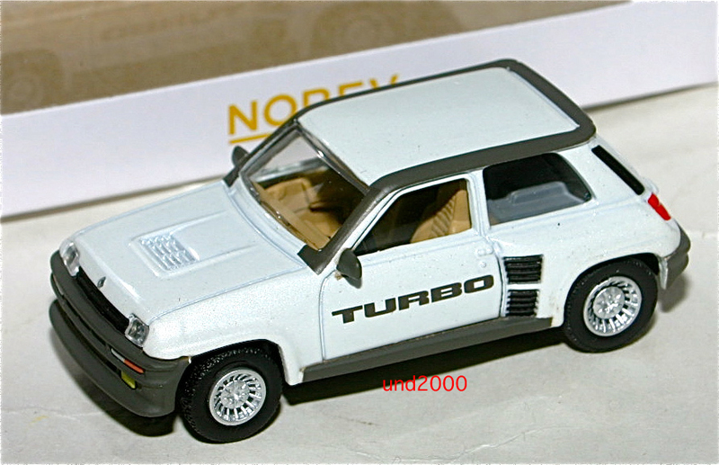 ノレブ 3インチ 1981 ルノー R5 サンク ターボ Renault R5 Turbo ホワイト Norev 1/64 トミカ サイズ
