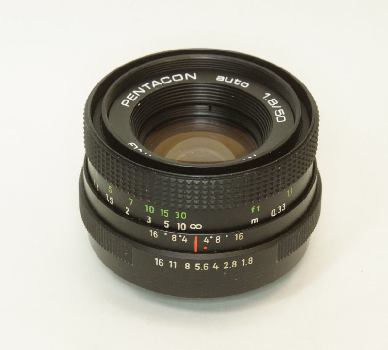 ドイツ製 PENTACON auto 1.8/50 MULTI COATING M42 257NA-492 ブラック 後期型 A/M切替レバー