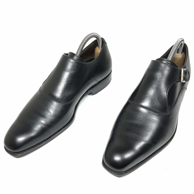 【カルミナ】基準内 CARMINA 靴 24cm 黒 モンクストラップ ビジネスシューズ 本革 レザー 男性用 メンズ 6