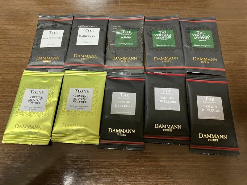 フランス　パリ　DAMMANN FRERESダマン・フレール　ティーバッグ　5種類10包　フレーバー　ハーブ　紅茶　