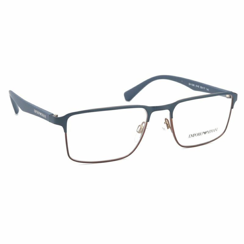 エンポリオ アルマーニ メガネフレーム EA1046 ネイビー ブロンズ クリア 中古 サングラス 眼鏡 アイウェア メンズ