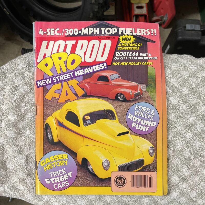 HOT ROD 1988年2月 古書 洋書 ビンテージ アメ車 カスタムカー ホットロッド ネコポス発送