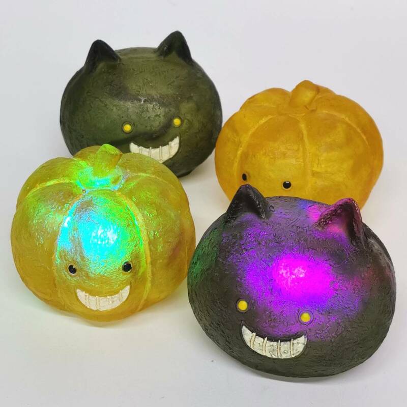 送料無料 ハロウィン Halloween LEDライト 電池式 キャンドルライト カボチャ おばけ 置物 飾り 装飾 まとめセット#11844