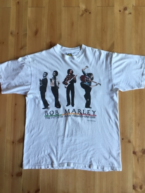 90's BALZOUT Vintage S/S T-Shirt BOB MARLEY ボブマーリー THE FIFTIETH ANNIVERSARY/生誕50周年記念Tシャツ / SKA REGGAE スカ レゲエ