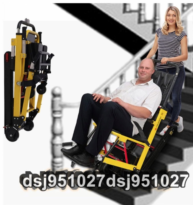 電動クライミング階段車椅子折りたたみ式自動電動車椅子階段昇降機、障害者や高齢者に最適、高性能13.6 Ahリチウム電池