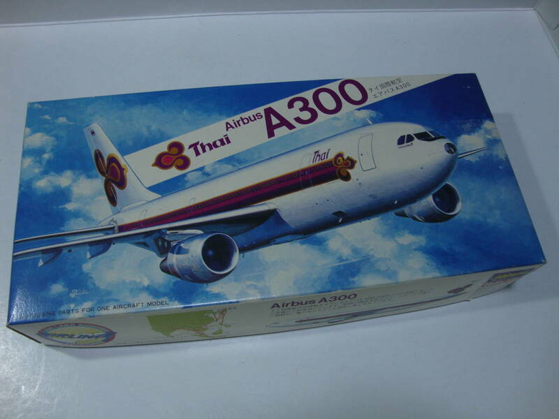 絶版　未開封 未組立 タイ国際航空 エアバス A300 LL9 1/200 ハセガワ
