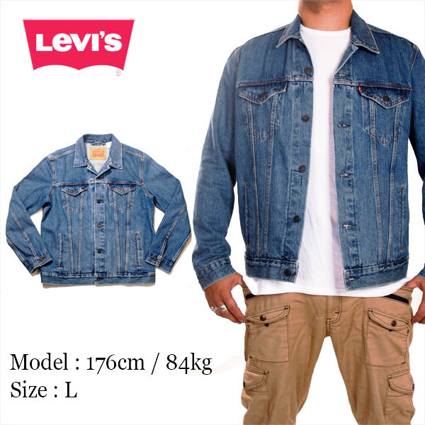 L 新品 Levi's リーバイス Gジャン デニムジャケット ヴィンテージデニムウォッシュ アメージング 服 ビンテージ ジージャン ブルー L XL