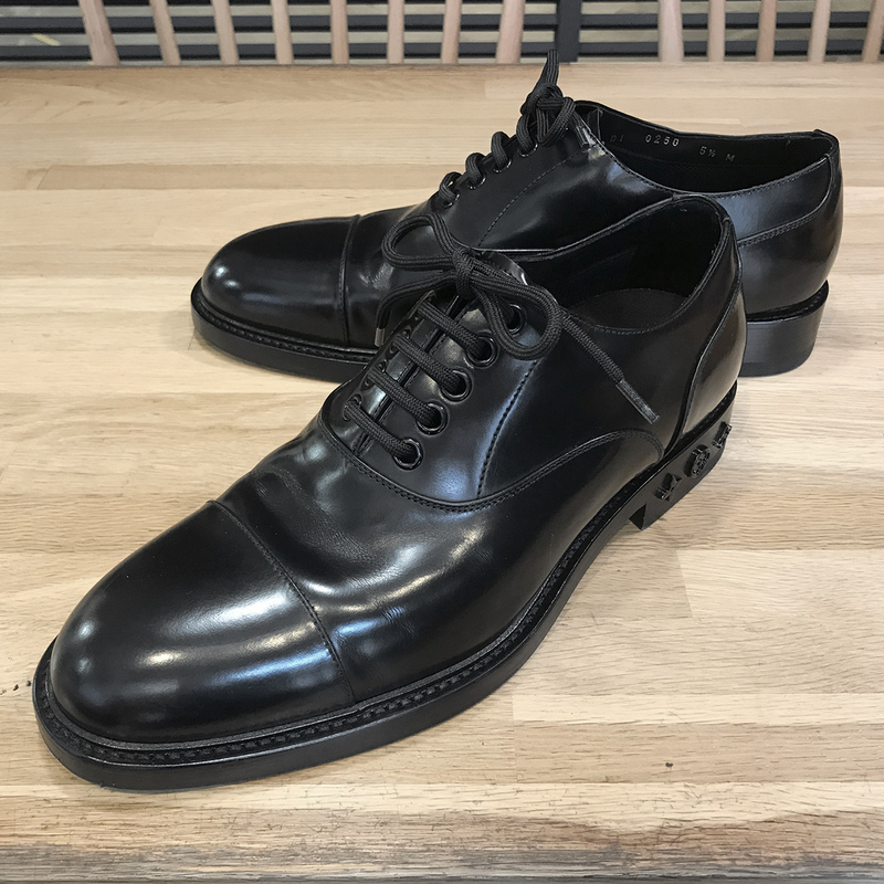 【美品】ルイヴィトン ドレスシューズ レザー ブラック #5.5 約25cm ビジネスシューズ 革靴 11298