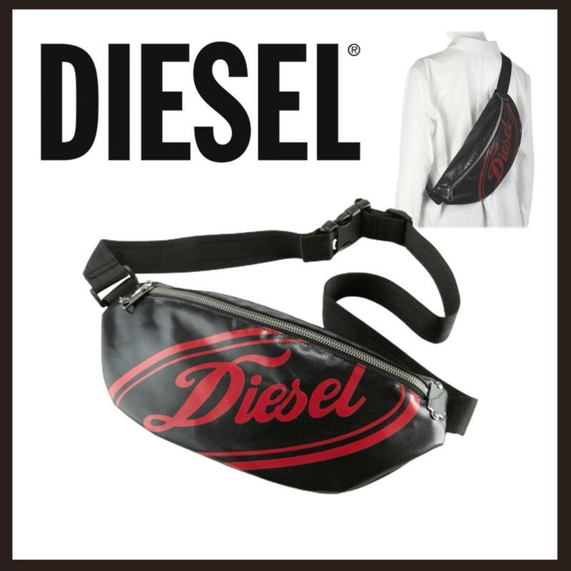 ○★新品 未使用 DIESEL メンズボディバッグ 定番ウェストポーチ ブラック○●