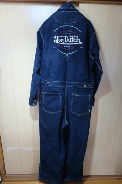 Von Dutch　ボンダッチ　ＵＳＡ製　デニム　オールインワン　Ｍサイズ