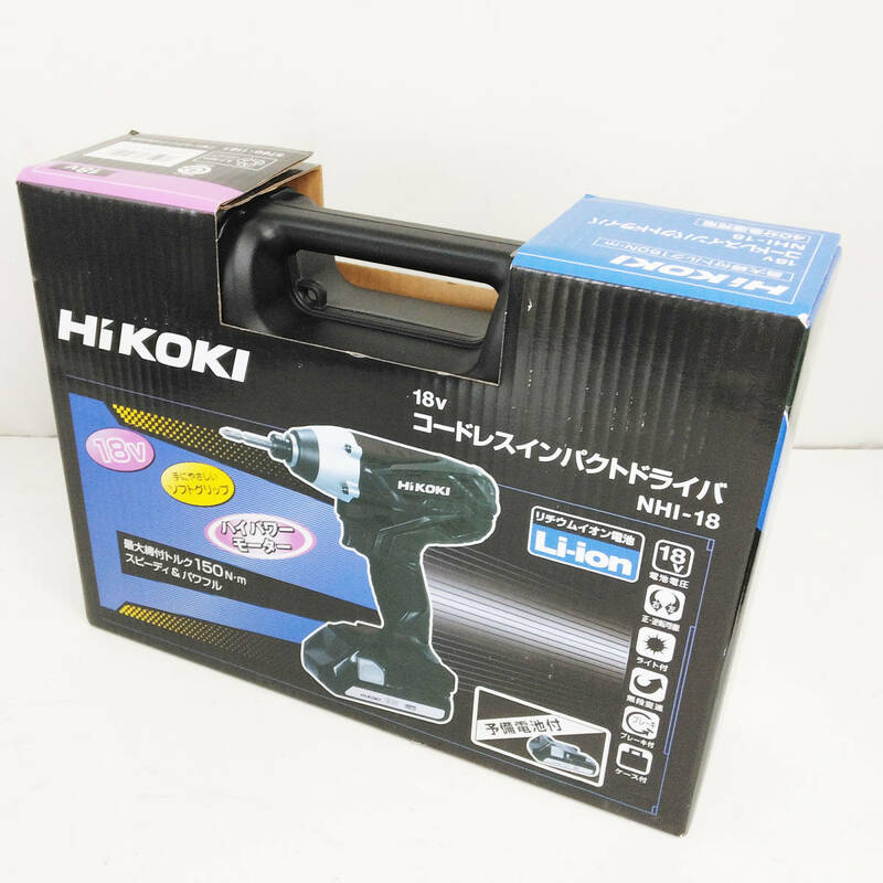 新品☆ハイコーキ HiKOKI NHI-18 18V 1.5Ah インパクト ドライバ バッテリー2個 充電器 ナフコ 限定 セット 4966376332557