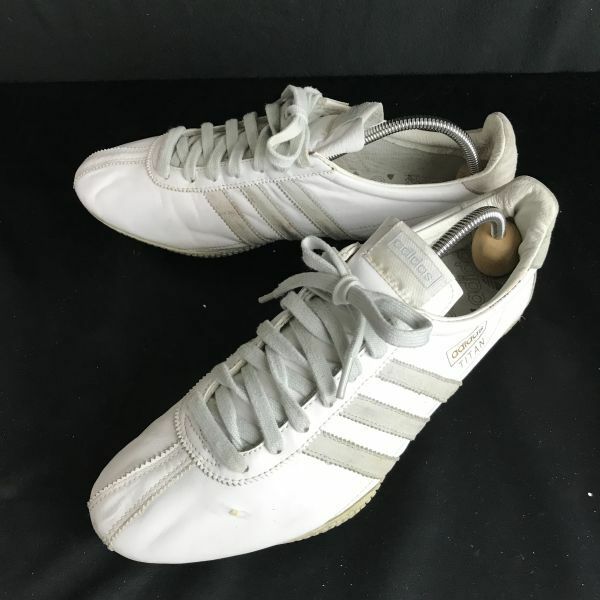 adidas TITAN/アディダス タイタン★2007/レザースニーカー【27.5/白×グレー/white×gray】sneakers/Shoes/trainers◆pQ-519