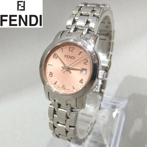 ★FENDI orologi 2100L ピンクダイヤル クォーツ レディース 腕時計 オロロジ フェンディ★