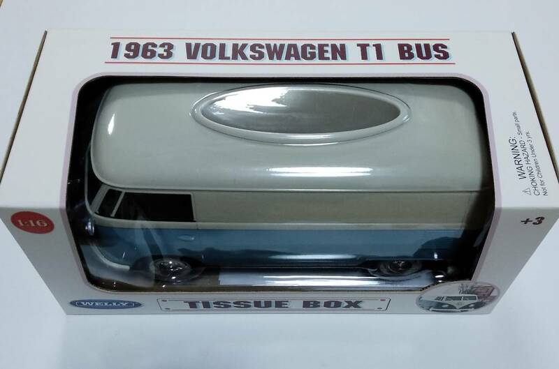 VW フォルクスワーゲン バス BUS ティッシュボックス リモコン スマホ収納ボックス WELLY 104108 Volkswagen
