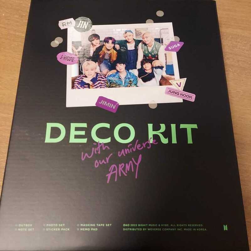 BTS バンタン 防弾少年団 DECO KIT デコキット ナムジュン ジン ユンギ ホソク ジミン テヒョン テテ ジョングク ランダムなし 