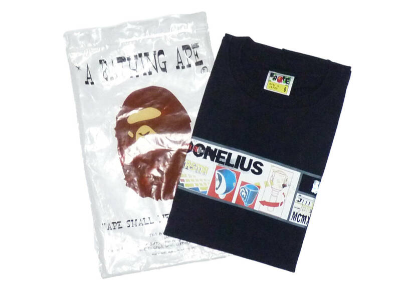 エイプ BAPE コーネリアス cornelius 半袖 Tシャツ 黒 ブラック S