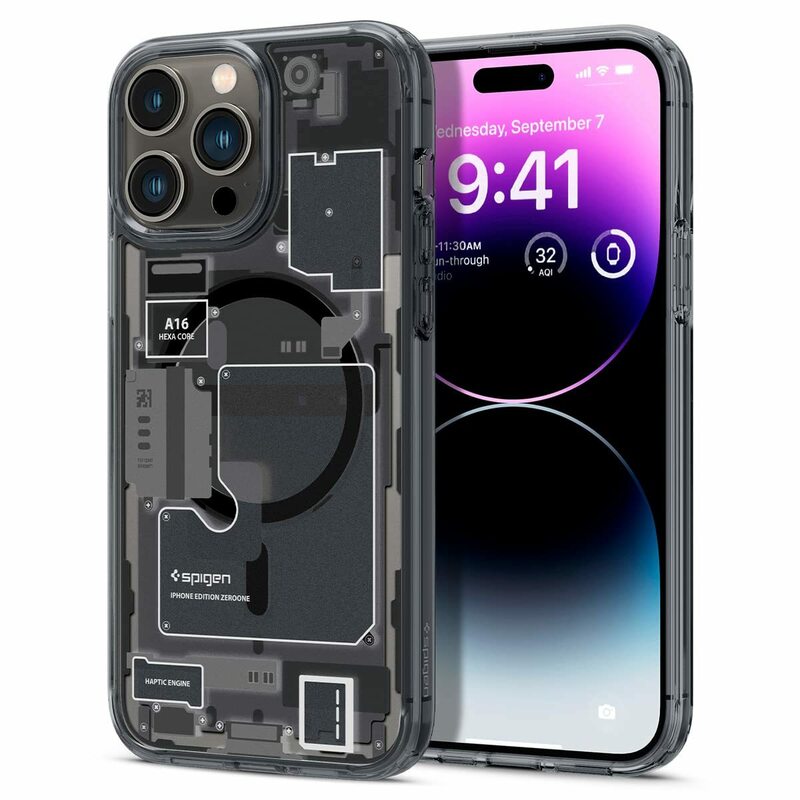 Spigen iPhone14Pro ケース MagSafe対応 マグネット搭載 黄変なし 耐衝撃 マグセーフ ワイヤレス充電 ACS05540 (ゼロ・ワン)