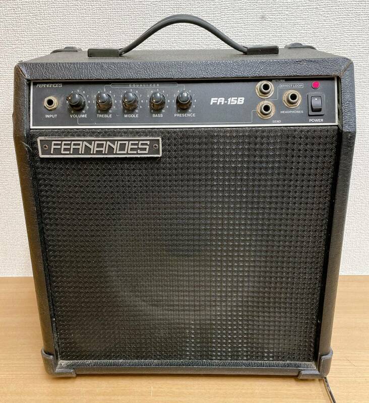 ☆【FERNANDES◆フェルナンデス FR-158 ギターアンプ】エレキギター /音響機器 /レトロ /当時物 /A510-036