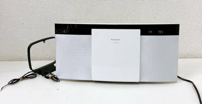 【Panasonic パナソニック コンパクトステレオシステム「SC-HC29」】ホワイト/ラジオOK☆/ジャンク/T55-304