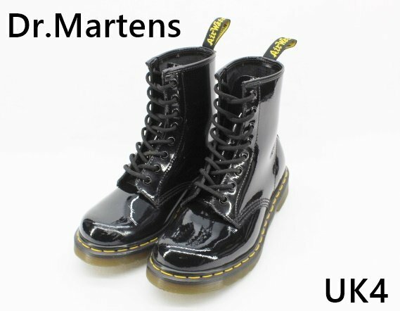[中古]Dr.Martens ドクターマーチン 1460W パテント 8ホール ブーツ UK4