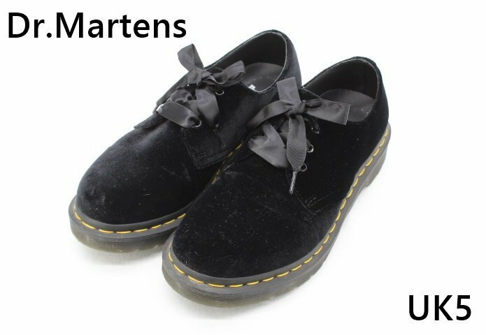 [中古]Dr.Martens ドクターマーチン 3ホール ベルベットシューズ UK5