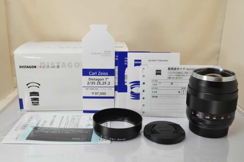 ★★新品同様 Carl Zeiss Distagon T* 35mm F/2 ZE Lens w/Box♪♪#5633