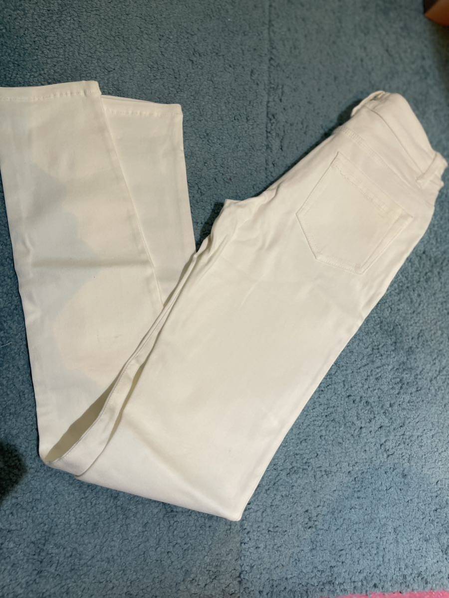 新品　アウトレット品　白　ストレッチレギパン　サイズ 激安　スリムフィット 