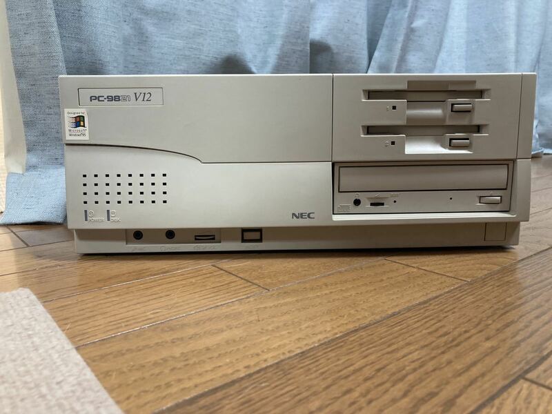 23-0199A ジャンク NECPC-98デスクトップパソコンNEC PC9821 V12 CPU Pentium(r) メモリ 15MB HDD 694MB Windows 95