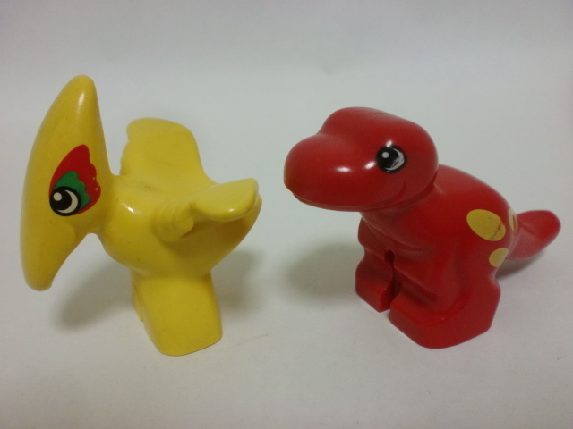 【レア】 LEGO レゴ デュプロ 恐竜 フィグ 2体セット