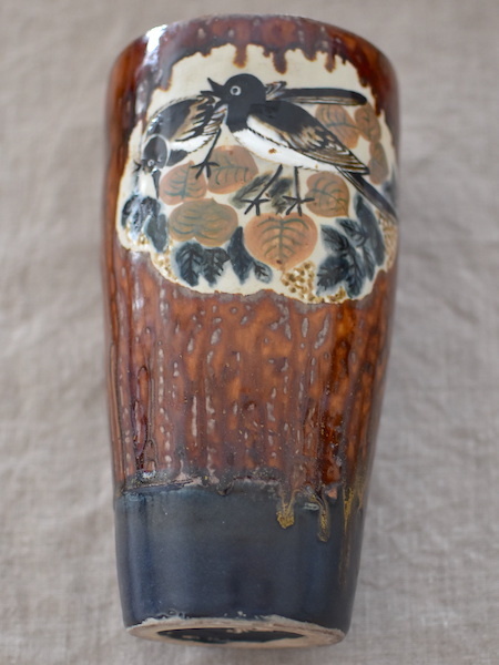芳山 手描き 花器 （花瓶）