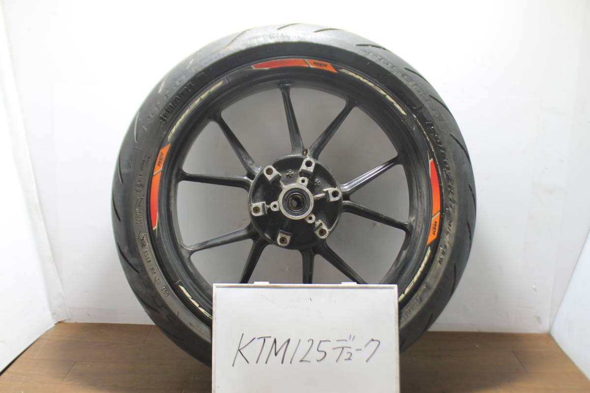 KTM　KTM125デューク　DUKE　リアホイール　4.00×17　JG131219　純正