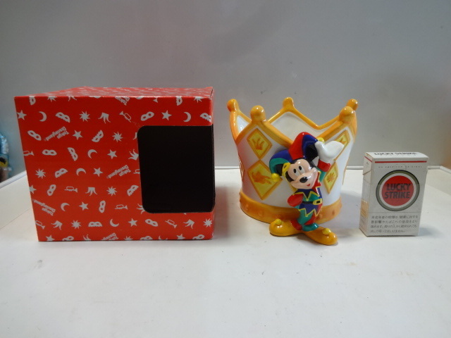 ディズニー 15周年記念品　東京ディズニーランド ミッキーマウス　花器　陶器製 未使用品　デッドストック　