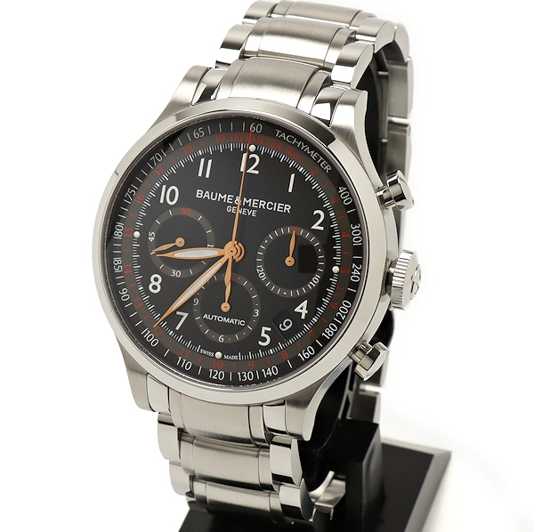美品 ボーム＆メルシエ ケープランド クロノグラフ デイト M0A10067 メンズ 腕時計 BAUME&MERCIER