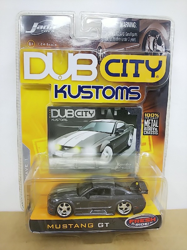 ■ Jada Toysジャダトイズ DUB CITY KUSTOMS 1/64 MUSTANG GT ダークグレーメタリック フォードマスタング ミニカー