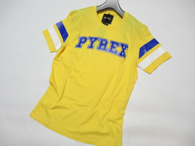 【新品】 PYREX パイレックス フットボール Tシャツ 40737 size L イエロー フットボールT カレッジ