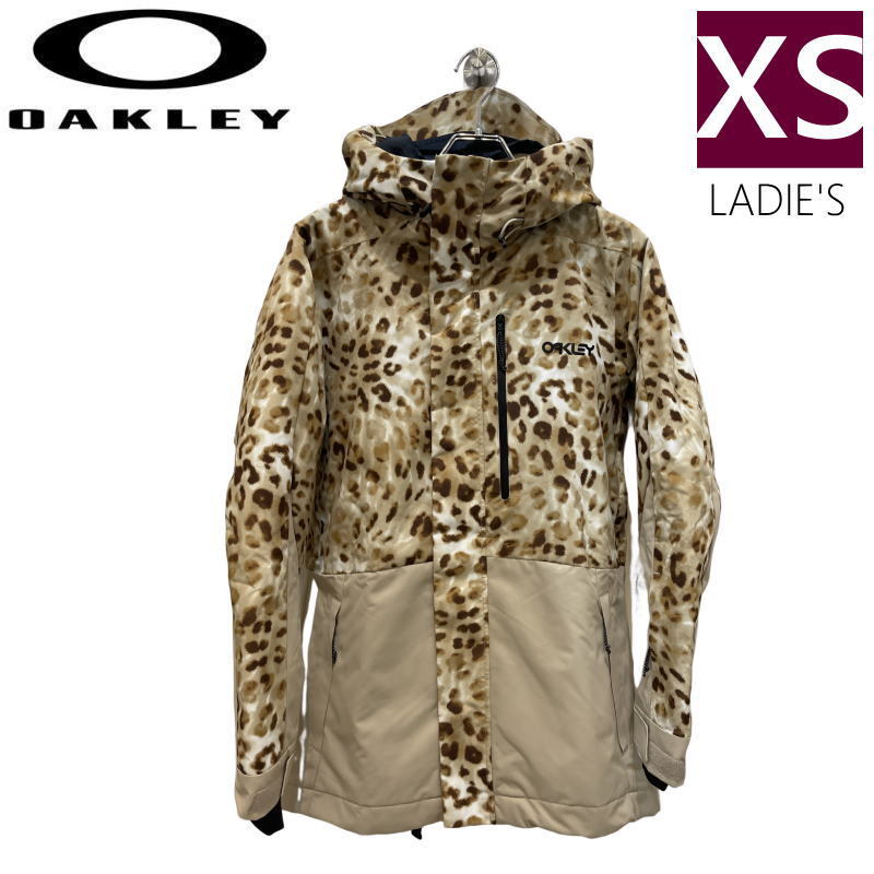 ● OAKLEY WMNS TNP TBT INSULATED JKT CHEETA TD PRINT XSサイズ レディース スノーボード スキー ジャケット 23-24 日本正規品